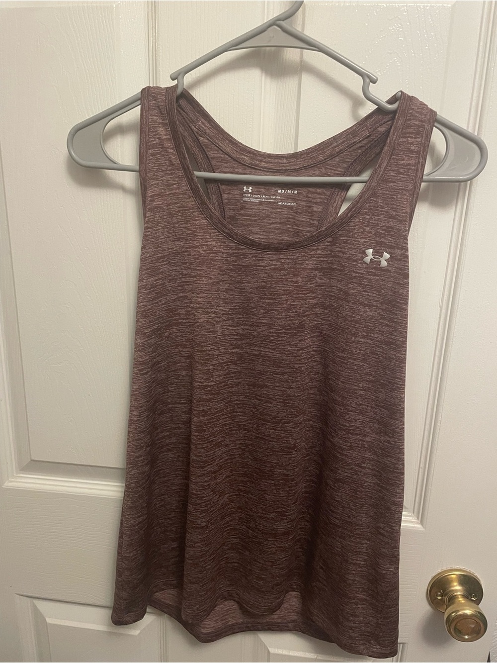 Under Armour Women's Maroon Heather Performance Tank Top